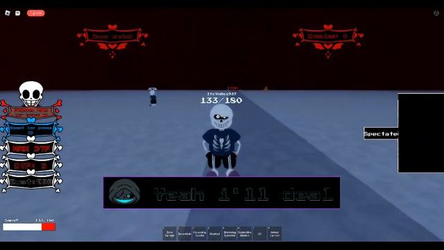 Roblox Sans Funny Boss Rush bullying normal mode with sans encounter смотреть онлайн