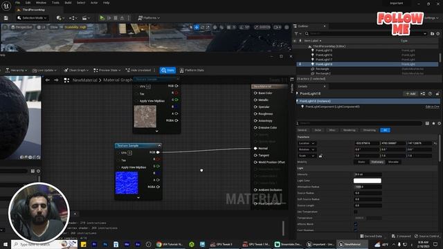 UE5 Tutorial Normal Map Intensity fast and easy control unreal matrial смотреть онлайн