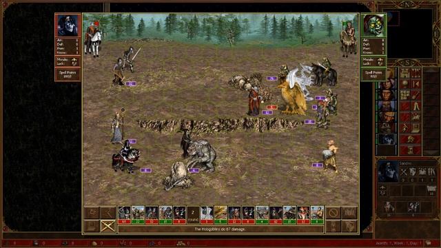 Heroes 3 - Necropolis VS Stronghold - 2 Week growth смотреть онлайн