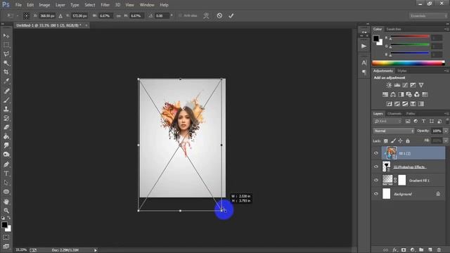 Create Splash Photo Editing Tutorial In Photoshop CC 2020 смотреть онлайн
