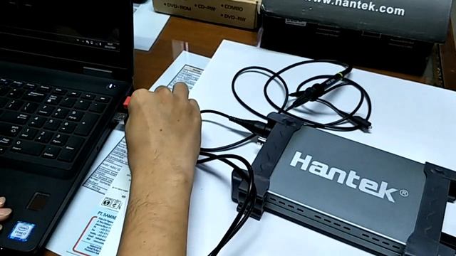 JSL BEJO SHOP Osiloskop / Oscilloscope Hantek 6022BE Digital 2CH 20Mhz USB PC смотреть онлайн