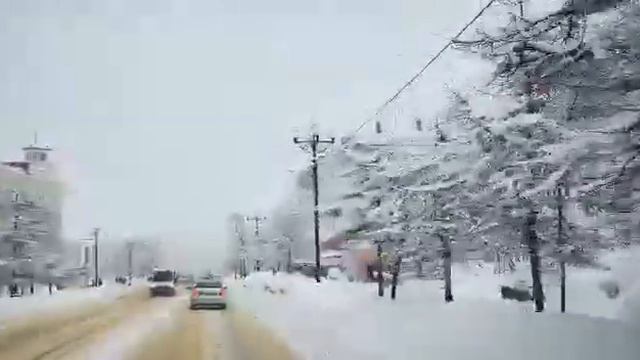 Магадан, 16.03.2023 года. ул Ленина по направлению от телевышки. смотреть онлайн