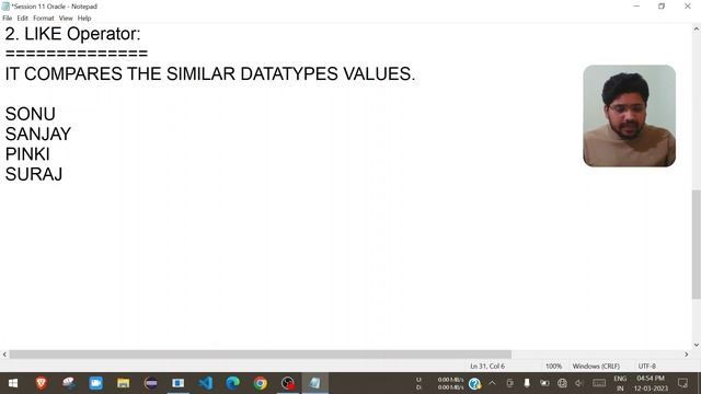 Session 11 | Oracle : NULL, LIKE & NOT LIKE | Sonu Sir смотреть онлайн