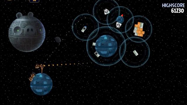 Angry Birds Star Wars Level 2-7 Death Star. 3 stars смотреть онлайн