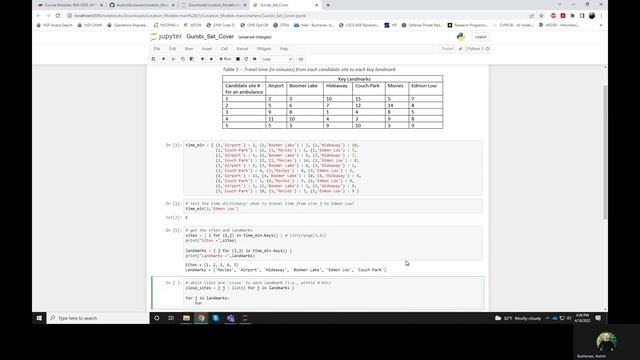 Gurobi Set Cover смотреть онлайн