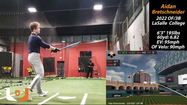 2022 - OF/3B - Aidan Bretschneider - 6'3" 6.82yd (Philadelphia, PA) смотреть онлайн