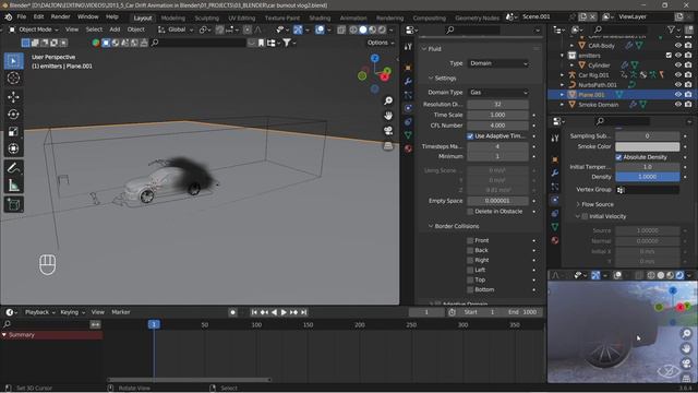 Blender tire smoke effect tutorial | Tire burnout effect tutorial смотреть онлайн