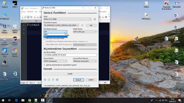 Windows Format USB'si Hazırlama 2019 смотреть онлайн