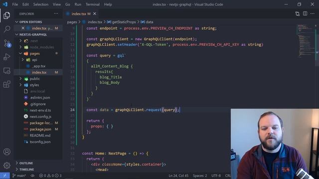 GraphQL Requests on Your Front-end w/Next.js смотреть онлайн