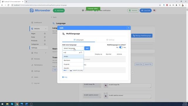 How to install Multilanguage on your website MICROWEBER CMS смотреть онлайн