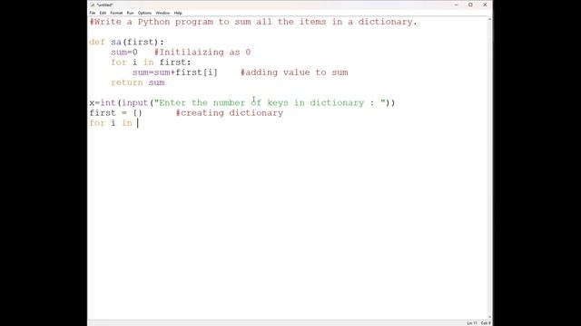 Write a Python program to sum all the items in a dictionary . смотреть онлайн