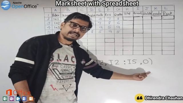 #Marksheet #Format in #Excel || #MsOffice || Open Office Organization #spreadsheets смотреть онлайн