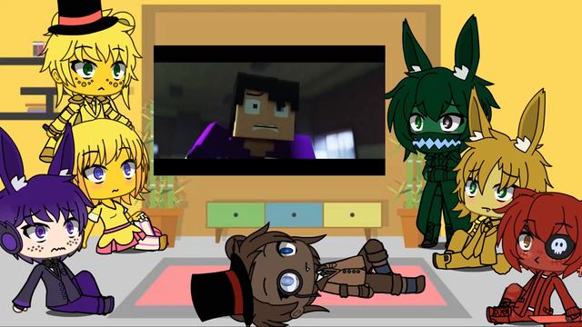 Реакция ФНАФ 1 на песню After Show