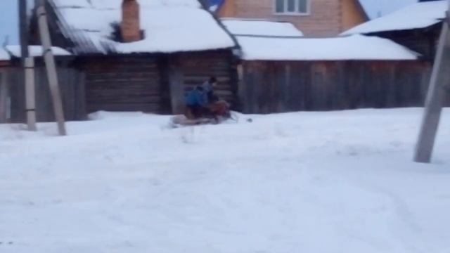 Самодельный снегоход. смотреть онлайн