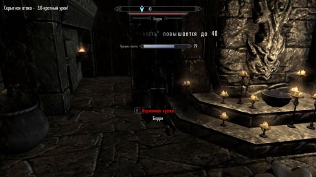 TES5 Skyrim [Прокачка 18 Навыков] 'как прокачать скрытность?'