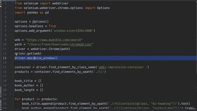 6. Project #1 Dealing with Multiple Pages using Selenium (Amazon Audible Bot) 3. Headless Mode смотреть онлайн