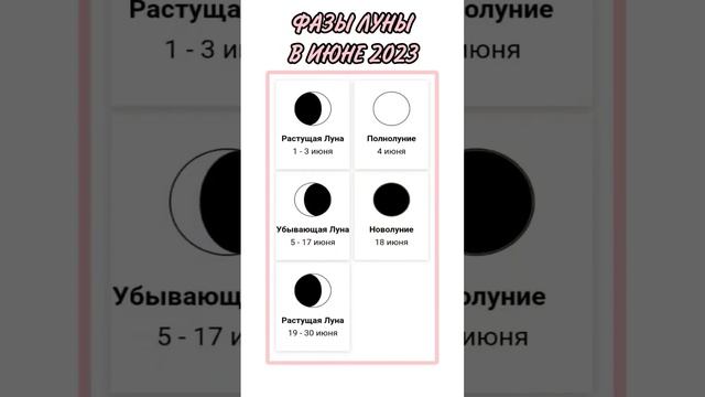 ЛУННЫЙ КАЛЕНДАРЬ НА ИЮНЬ 2023 | ФАЗЫ ЛУНЫ В ИЮНЕ 2023 | КОГДА ПОЛНОЛУНИЕ В ИЮНЕ 2023 смотреть онлайн