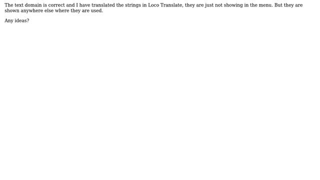 Wordpress: Loco Translate: Custom Post and Custom Taxonomy Labels not translated in wp-admin menu смотреть онлайн