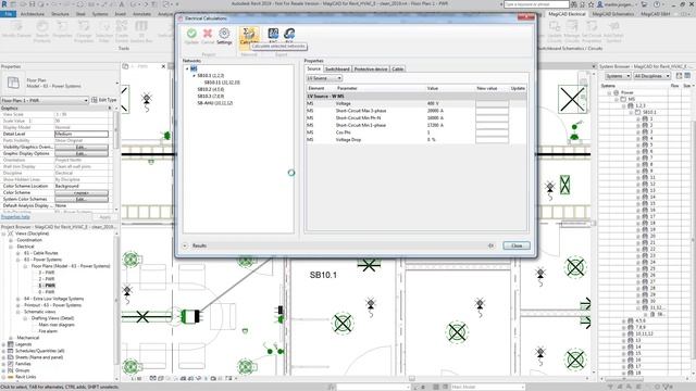 MagiCAD 2019 UR-1 for Revit / Electrical Calculations for Revit смотреть онлайн