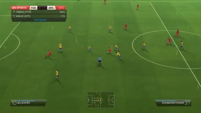 FIFA14 ●Карьера за Арсенал● #2 (Красная карточка)