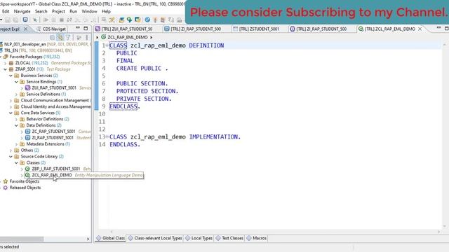 Part 1: ABAP Restful Application Programming Model (EML - CREATE) смотреть онлайн