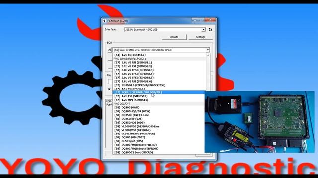 PCR 2.1 unlock using SM2pro Clone. new ECU GPT adapter from Godiag it an interesting tool ! смотреть онлайн
