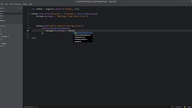 [ANGULARJS-1] - 7 - Http Service and JSON File смотреть онлайн
