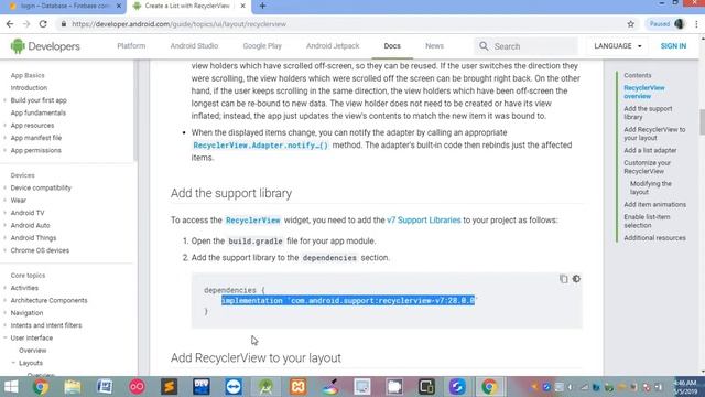 Recyclerview in android studio with firebase | 1 urdu/hindi смотреть онлайн