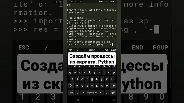 Создаем процессы из скрипта. Python. Subprocess смотреть онлайн