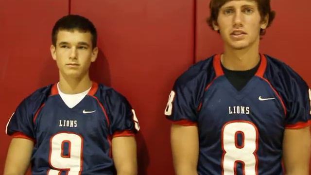 Westminster Academy QB Ray Sharp and DB Peter Holt.MOV смотреть онлайн