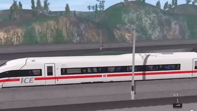 Trainz simulator 3 New High Speed Train DB Ice 4 смотреть онлайн