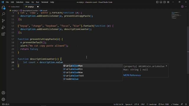 Calculate character count for text area in JS | prevent cut/copy/paste | Explained in Tamil смотреть онлайн