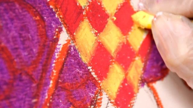 Painting with Oil Pastels?The Ant and the Grasshopper?La Cigale et la Fourmi by Jean de La Fontaine смотреть онлайн