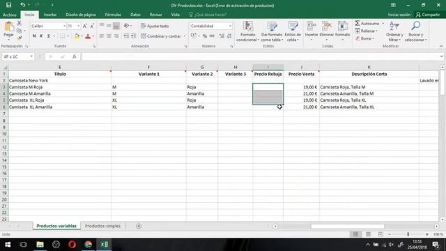 Cómo crear nuestro excel con Productos Variables para Woocommerce смотреть онлайн