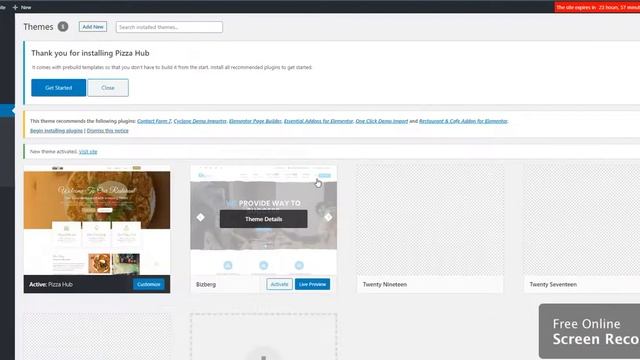 How to Install and Activate Pizza Hub free theme? смотреть онлайн