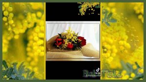 Мимоза ручной работы.