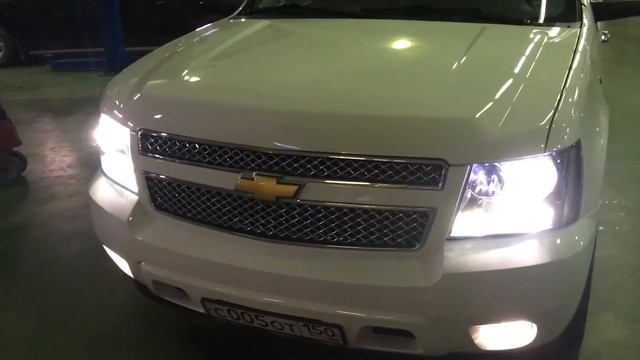 Замена штатных ламп на диодные Chevrolet Tahoe смотреть онлайн