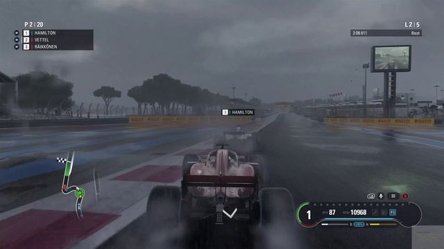 Live Stream Benchmark RTX TITAN 2080*2 SLI 48GB F1 2018 France 5 Laps Heavy Rain смотреть онлайн