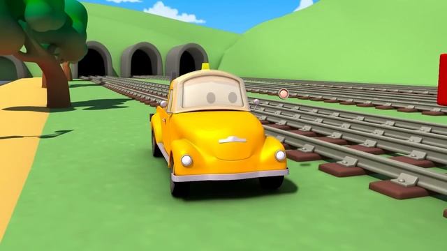 Troy the Train is the Crane Truck in Train Town of Car City | Trains & Trucks cartoons for kids смотреть онлайн