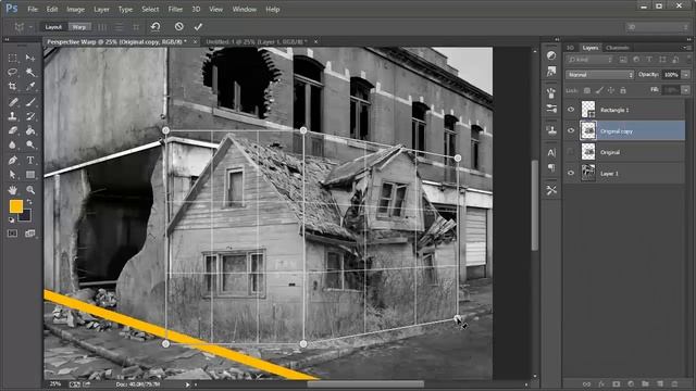 Perspective Warp Tool Tutorial in Photoshop CC смотреть онлайн