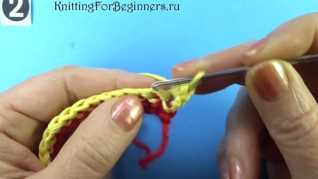 Гибридный двухцветный узор вязания Crochet stitches 6 смотреть онлайн