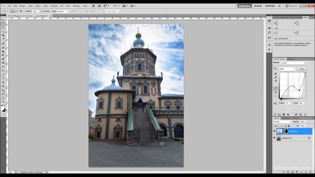 Затемнение краев фотографии в Adobe Photoshop смотреть онлайн