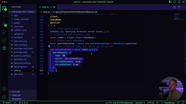 Full Stack AI Semantic Search with Next.js, Pinecone, Langchain, & ChatGPT - Full TypeScript Course смотреть онлайн