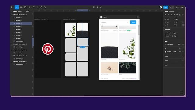 Pinterest Like Loading View Animation in figma смотреть онлайн
