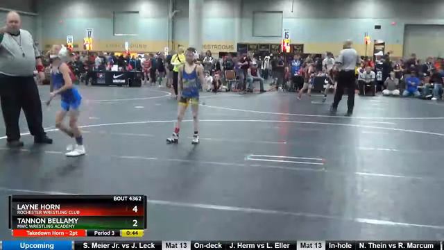 Big Grade 5 And 6 70 Tannon Bellamy MWC Wrestling Academy Vs Layne Horn Rochester Wrestling Club смотреть онлайн