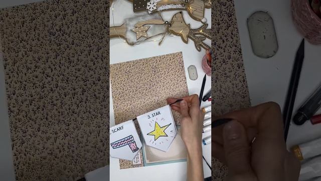 CHRISTMAS DOODLES 3 - How to draw a star (рисуем звездочку на английском) смотреть онлайн