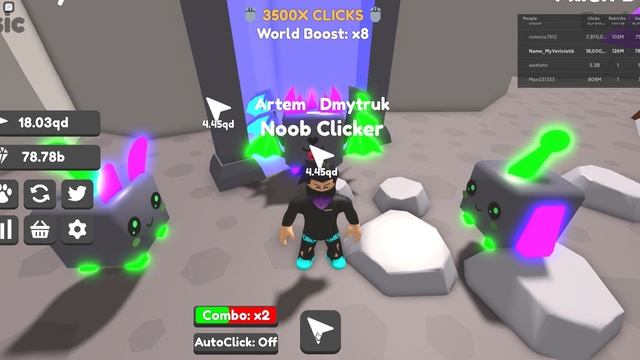 Играю в Clicking Simulator Roblox || Роблокс