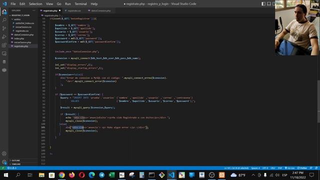07.- PHP? y MySQL?de 0 a 100 - Registro y Login de usuario 2da Parte ?️ смотреть онлайн
