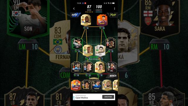 Draft at the best mobile game Madfut 22 ✓ смотреть онлайн