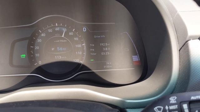2020 Hyundai Kona Electric 70 Mph Highway Range Test